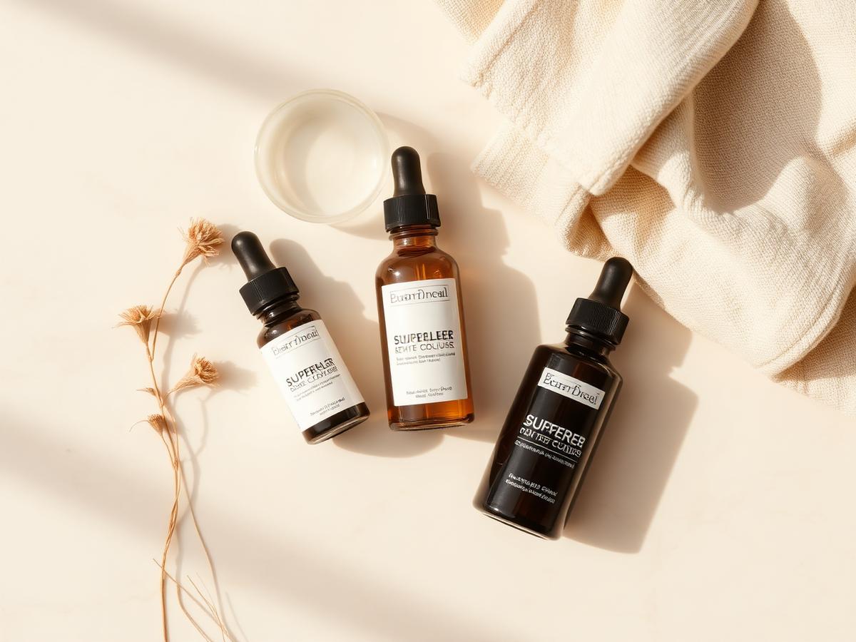 Skincare products at Velour